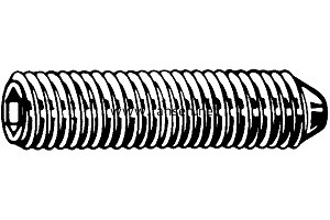 DIN914 Hexagon Socket  Set Screws  With Cone Point 尖端內(nèi)六角緊定